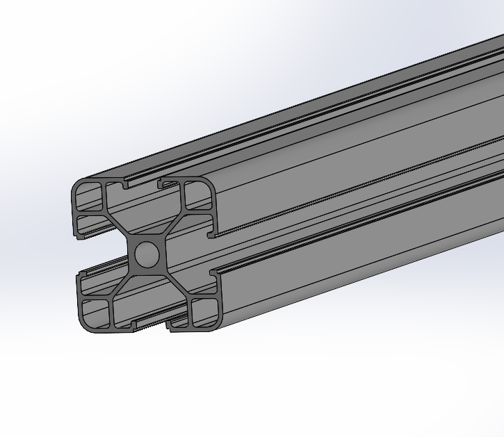 Aluminum Extrusion T-slot 4040 1.36Kg/m