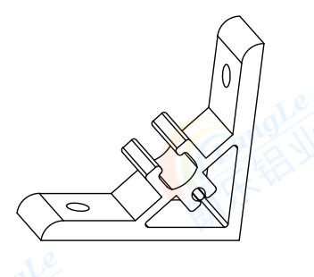 90 degree support connector, corner 4080 (60x60)