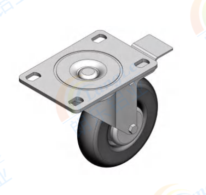 Flanged Adjustable wheel D125 (with Brake)