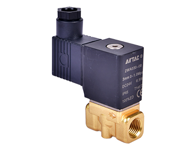 Fluid Valve 2WAL030, Brass, 1/4", 0.5MPa, Direct Acting, Normally Closed (Body Only)