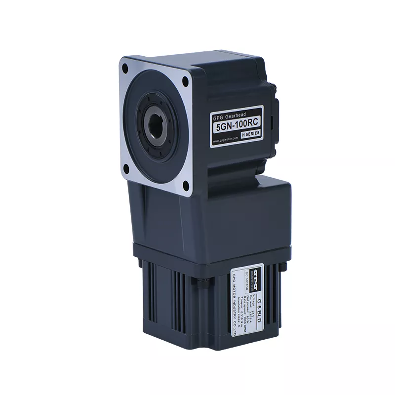 Gearbox 5GN for Micro AC motor -  Ratio 1:100 - Right angle
