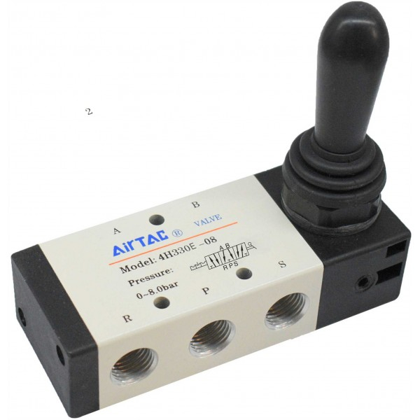 Hand Lever valve(Manual Return) 5W3P 4H330C-10 3/8" (Coming late)