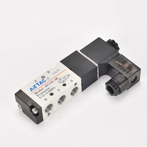 [4V11006B] Pneumatic Valve (Solenoid) 5W2P 4V110-06-B DC24V 1/8"