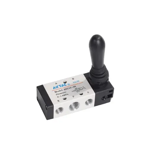 [4HA230E08] Hand Lever valve(Spring Return) 5W3P 4HA230E-08 1/4"