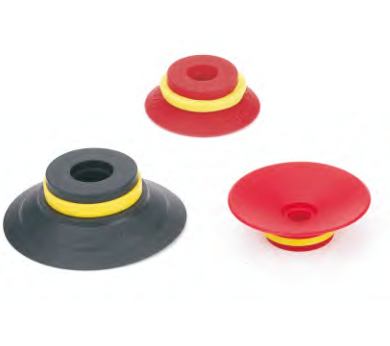 [SU6S] Suction Cup - 6mm flat Red Silicone- SU6S