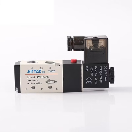 [4V21008A] Pneumatic Valve (Solenoid) 5W2P 4V210-08-A AC220V 1/4"