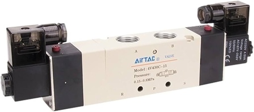 [4V430C15-X0] Pneumatic Valve (Solenoid) 5W3P 4V430C-15-X0 1/2" (Body only) 