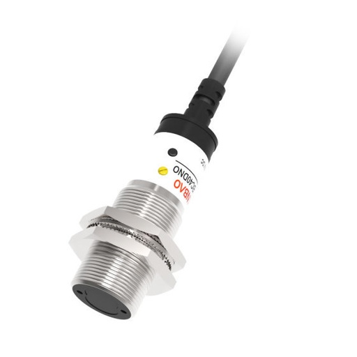 [PR18-BC40DPR] Diffuse Reflective Sensor, Metal M18, 40cm Range, PNP, NO+NC, 24VDC 
