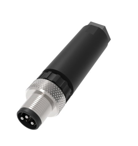 [QE8-W3F] Connector 8mm, QE8-W3F, 3 Pin, Straight, Male 